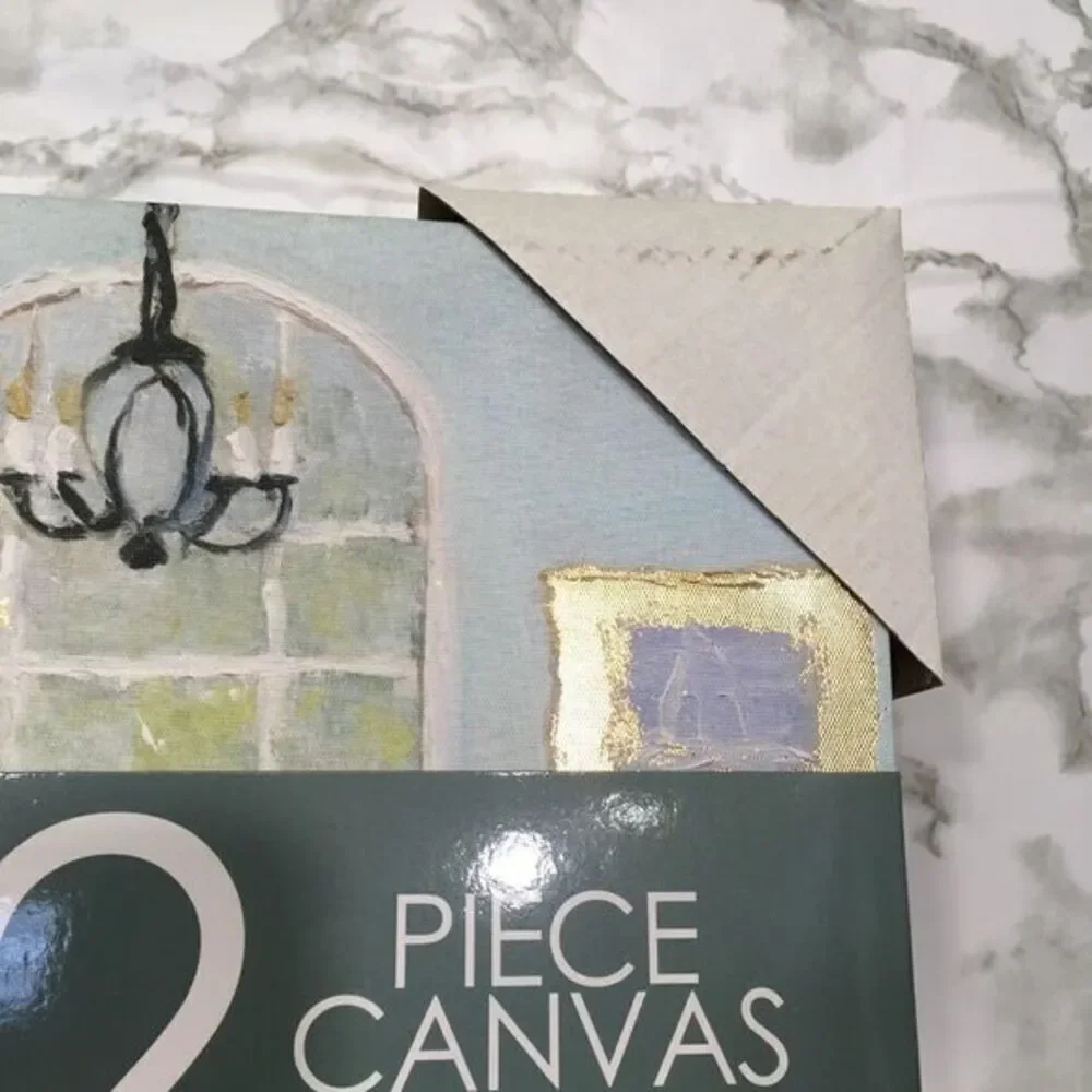 Two piece bathroom canvas set‎ NWT